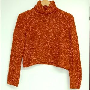 💥TOPS SALE💥 SISLEY TURTLENECK SWEATER IN DARK ORANGE